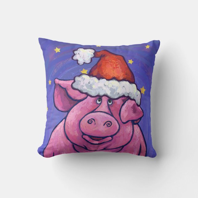 Pig Christmas Kissen (Vorderseite)