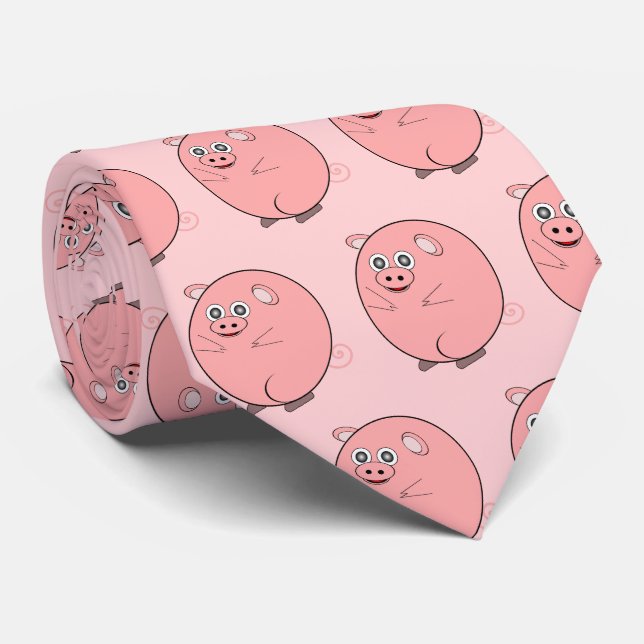 Pig Design Krawatte (Gerollt)