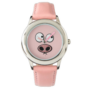 Pig Face Armbanduhr
