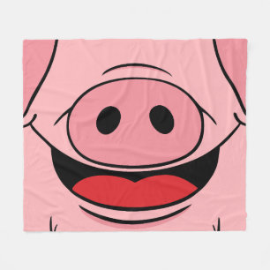Pig Face Fleecedecke
