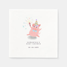 PIG Farm Animals Pig Barnyard Serviette