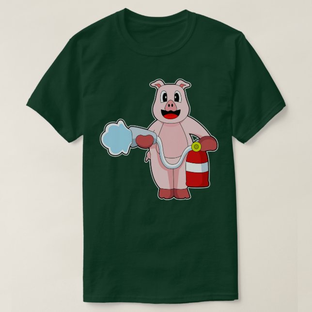 Pig Feuerwehrschlauch T-Shirt (Design vorne)