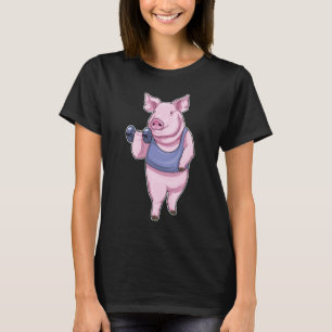 Pig Fitness Dumbell T-Shirt