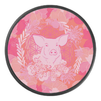 PiG Flower of life Eishockey Puck