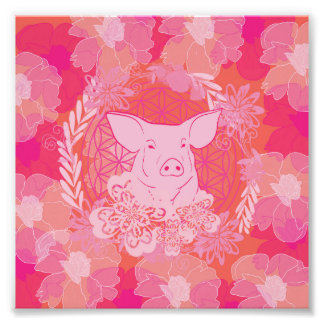 PiG Flower of life Fotodruck