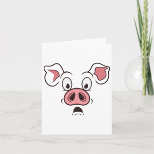 Pig-Gesicht-Kostüm Karte