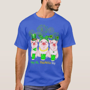 Pig Happy St Patricks Day Family Bauer Lo T-Shirt