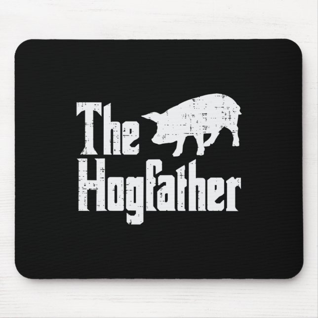 Pig Hogvater Funny Hog Vater Vathers Day Parody Mousepad (Vorne)