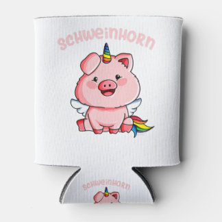 Pig Horn Einhorn Schweinekostüm Extravagantes Klei Dosenkühler