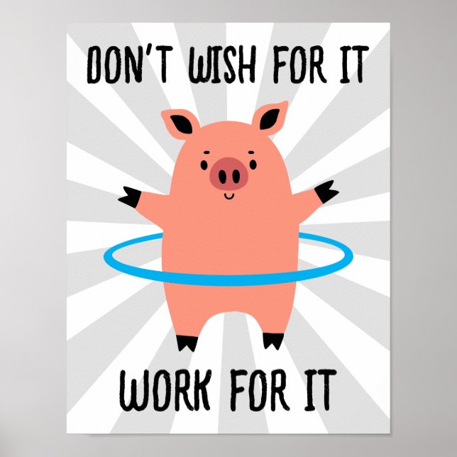 Pig Hula Hoop Poster (Vorne)