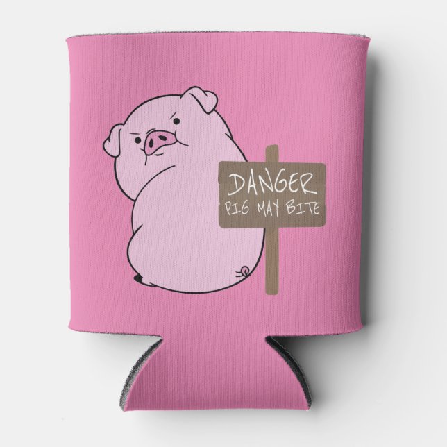 Pig kann Cooler beißen Dosenkühler (Vorderseite)