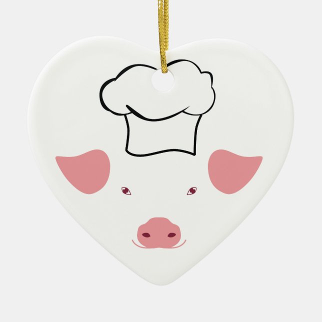 Pig-Koch Keramik Ornament (Vorne)
