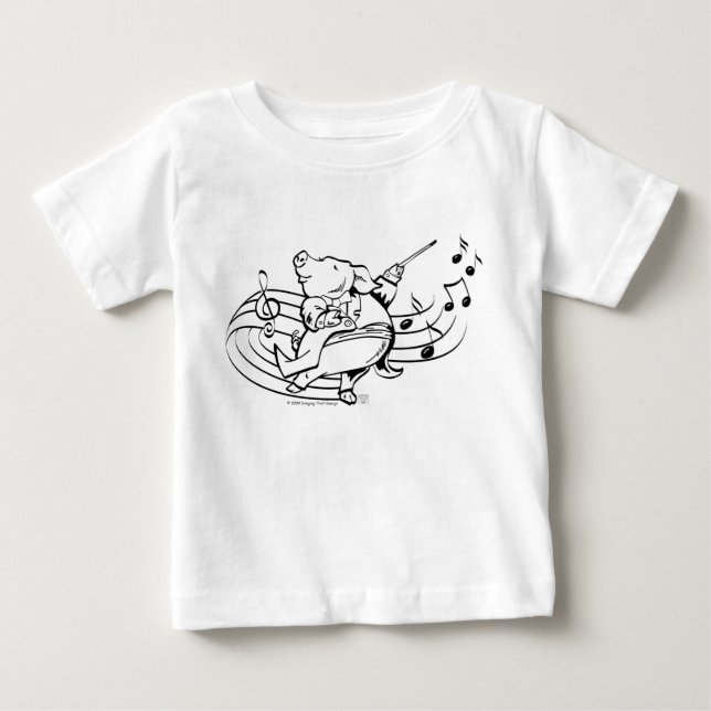 Pig Maestro Baby T-shirt (Vorderseite)