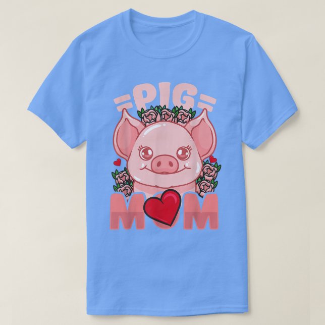 Pig Mama Mama Bauer T-Shirt (Design vorne)