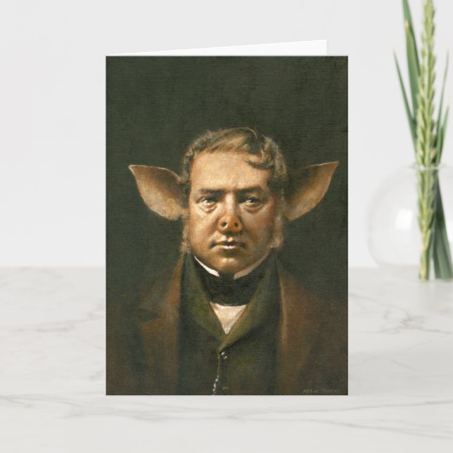 Pig Man Greetings Card Karte (Vorderseite)