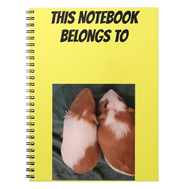 Pig-Notebook mit individueller Guinea Notizblock (Vorderseite)