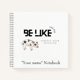 Pig-Notebook Notizbuch