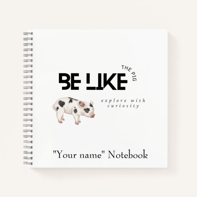 Pig-Notebook Notizbuch (Vorderseite)