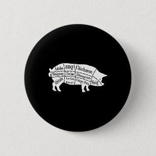 Pig Parts Filipino Food Grillen Pinoy Adobo Funny Button