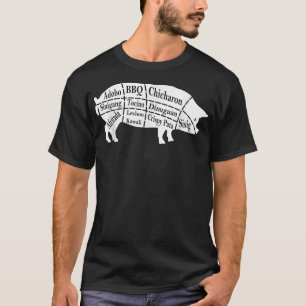 Pig Parts Filipino Food GRILLEN Pinoy Adobo Funny T-Shirt