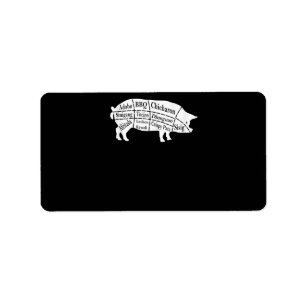 Pig Parts Food GRILLEN Pinoy Adobo Liebhaber Gesch Adressaufkleber