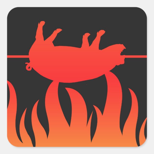 Pig Roast GRILLEN Sticker (Vorderseite)