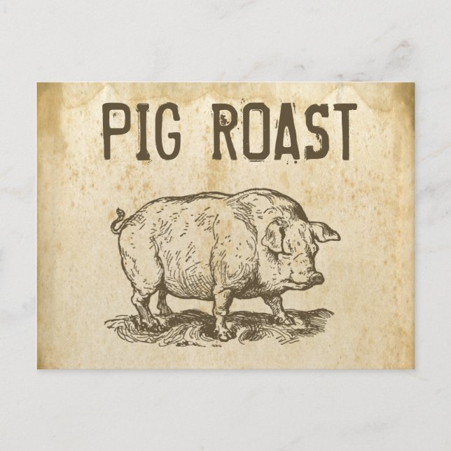 Pig Roast Postkarte (Vorderseite)