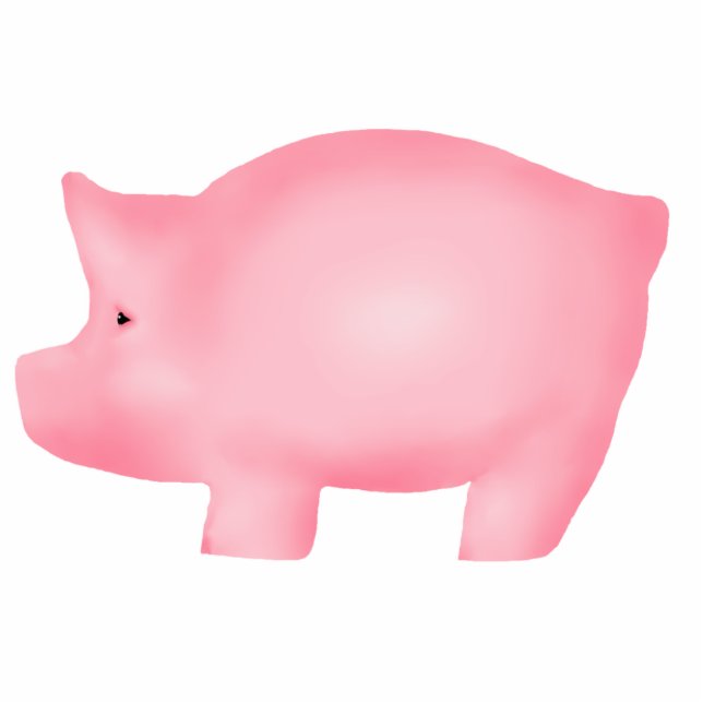 Pig Shaped Art Sculpture Magnet Fotoskulptur Magnet (Vorne)