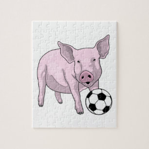 Pig Soccer Player Soccer