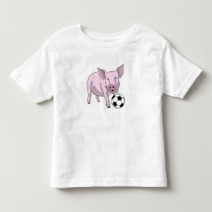 Pig Soccer Player Soccer Kleinkind T-shirt
