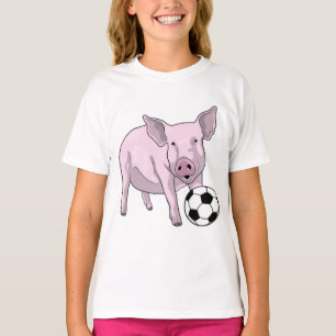 Pig Soccer Player Soccer T-Shirt