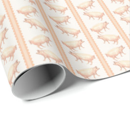 Pig Stripes  Geschenkpapier