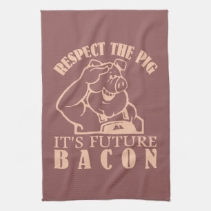 PIG TO BACON serviette de cuisine couleur personna
