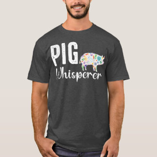 Pig whisperer Farmer t shirt and Funny BBQ Piggy L