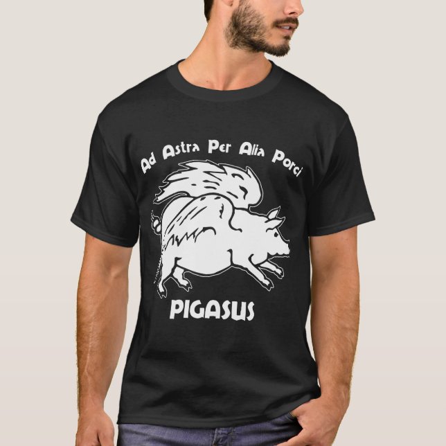 Pigasus John Steinbeck persönliche Briefmarke zu T-Shirt (Vorderseite)