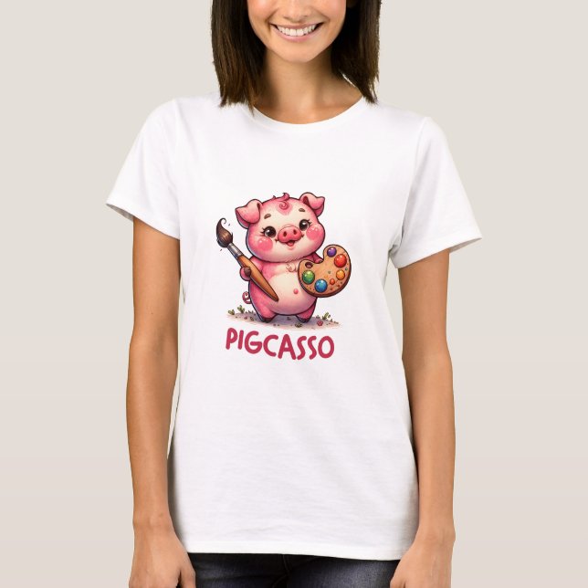Pigcasso T-Shirt (Vorderseite)