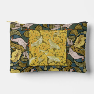 Pigeon Blue Yellow Fish Art Nouveau Zubehörtasche