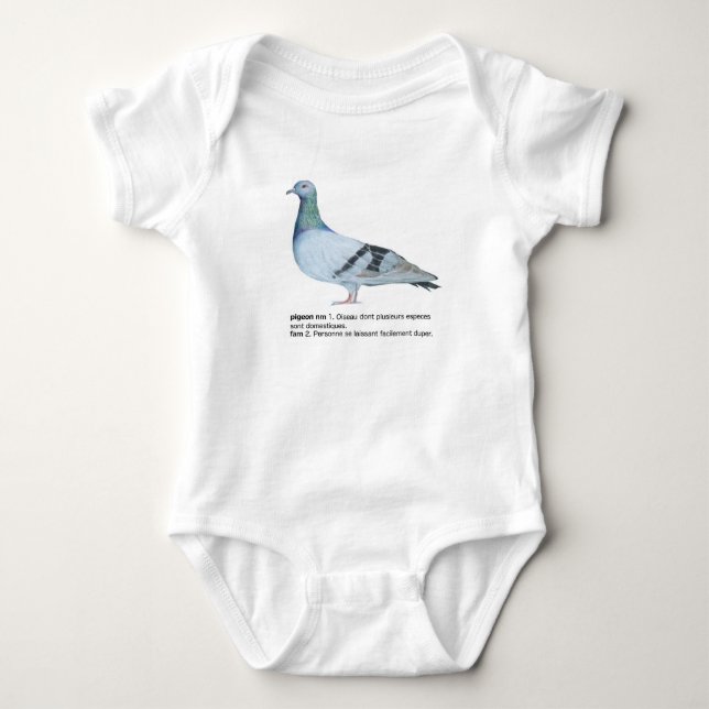 Pigeon by NuancesdePigeon Baby Strampler (Vorderseite)