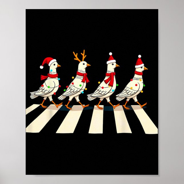 Pigeon Crossing Road Xmas Poster (Vorne)