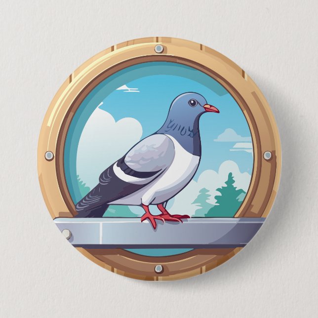 Pigeon Fancier Button (Vorderseite)