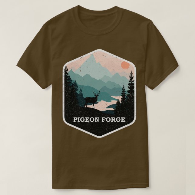 Pigeon Forge Souvenir Große Smoky Mountains Tennis T-Shirt (Design vorne)