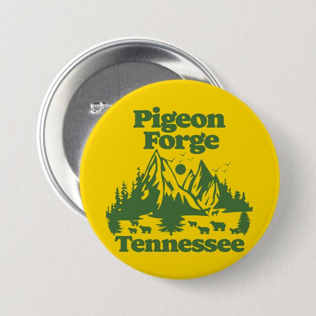 Pigeon Forge Tennessee Button (Vorne & Hinten)