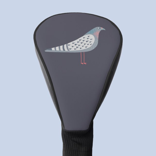 Pigeon Golf Head Cover Golf Headcover (Fun pigeon bird golf head cover)