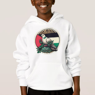 Pigeon Hold oliven Filiale Vorderseite Palästina F Hoodie