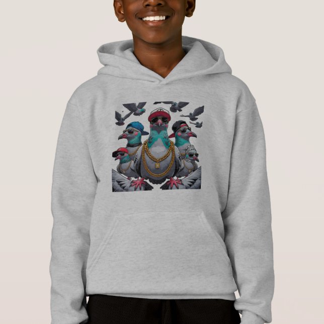 "Pigeon Hood Hoodie (Vorderseite)