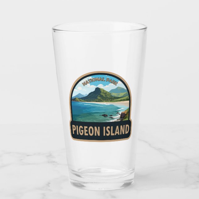 Pigeon Island Nationalpark San Lucia Glas (Vorderseite)
