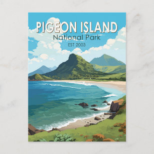 Pigeon Island Nationalpark San Lucia Postkarte