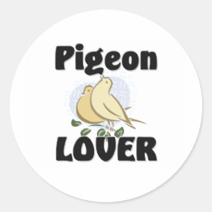 Pigeon Lover Runder Aufkleber