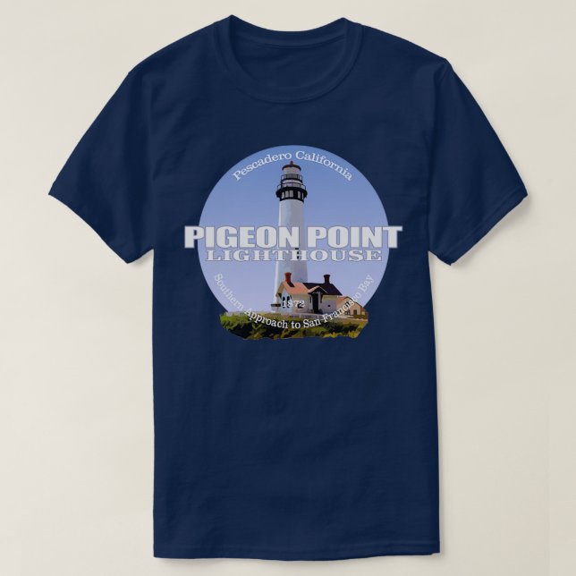 Pigeon Point Lighthouse 15 T-Shirt (Design vorne)