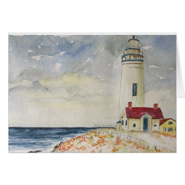 Pigeon Point Lighthouse California (Vorderseite (Horizontal))